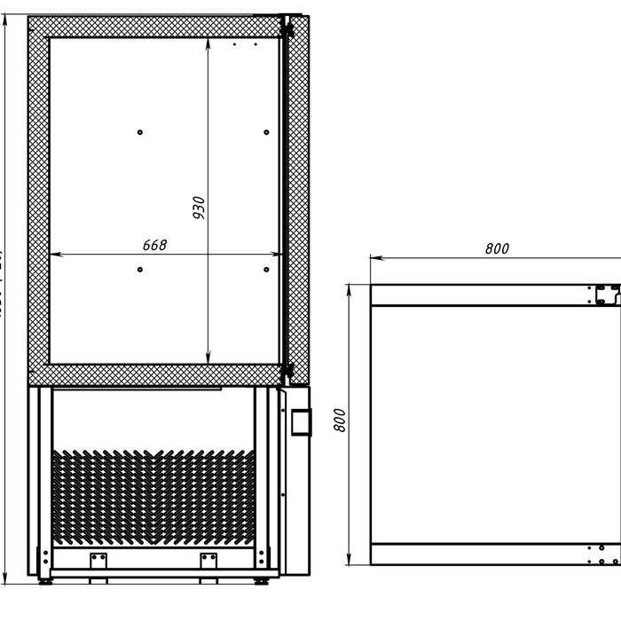 Шкаф шоковой заморозки CR10-G (4)