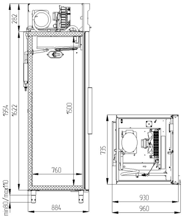 Шкаф морозильный Standard CВ107-S (2)
