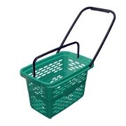 Корзина для зала на колесах 40L пластик, красн (2)